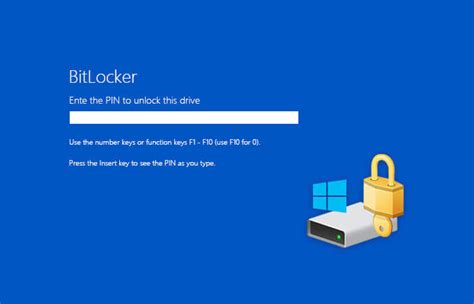 enable BitLocker pin on startup